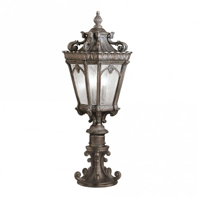 Elstead Lighting Elstead Tournai 2 Light Pedestal Made of Die Cast Aluminium in Londonderry Finish (Outdoor)
