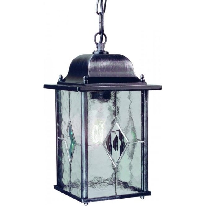 Elstead Lighting Elstead Wexford Chain Lantern in Black Silver Finish
