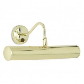Endon Double Light Switched Picture Light In Brass Plated Finish