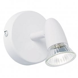 Endon Enluce Single Light Ceiling Or Wall Spotlight In White Finish