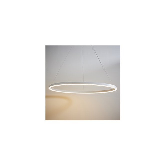 Endon Lighting Endon Staten 45w Integrated LED Ceiling Pendant in Matt White Finish