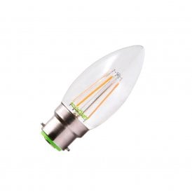12966 Envirolight 4w Warm White Dimmable Bayonet Cap LED Decorative Filament Candle Bulb