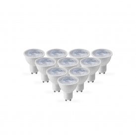 13073 Pack of 10 Envirolight 4W Warm White Dimmable LED GU10 Bulb Flood Beam