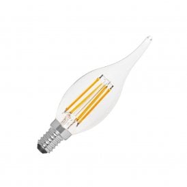 13148 Envirolight 4W Warm White Dimmable 470lm LED Decorative Filament Bent Tip E14 Candle Bulb
