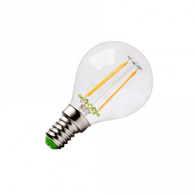 Envirolight Lighting 13151 Envirolight 4W Warm White Dimmable 470lm LED Decorative Filament E14 Golf Ball Bulb