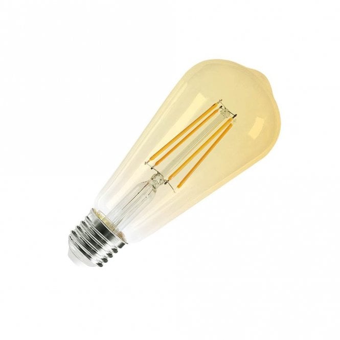 Envirolight Lighting 13159 Envirolight 4W Very Warm White Dimmable 470lm LED Decorative Filament Amber Squirrel Cage E27 Bulb