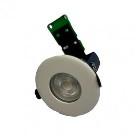 Eco IP65 Fixed Fire Rated Downlight - Matt White