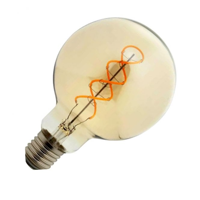 Envirolight Lighting Envirolight 4W Very Warm White Dimmable 320lm LED Spiral Decorative Filament 95mm Globe Bulb - Screw Cap