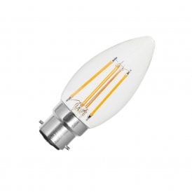 Envirolight 4W Very Warm White Dimmable 470lm LED Decorative Filament BC Candle Bulb