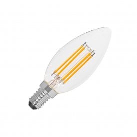 Envirolight 4W Very Warm White Dimmable 470lm LED Decorative Filament E14 Candle Bulb