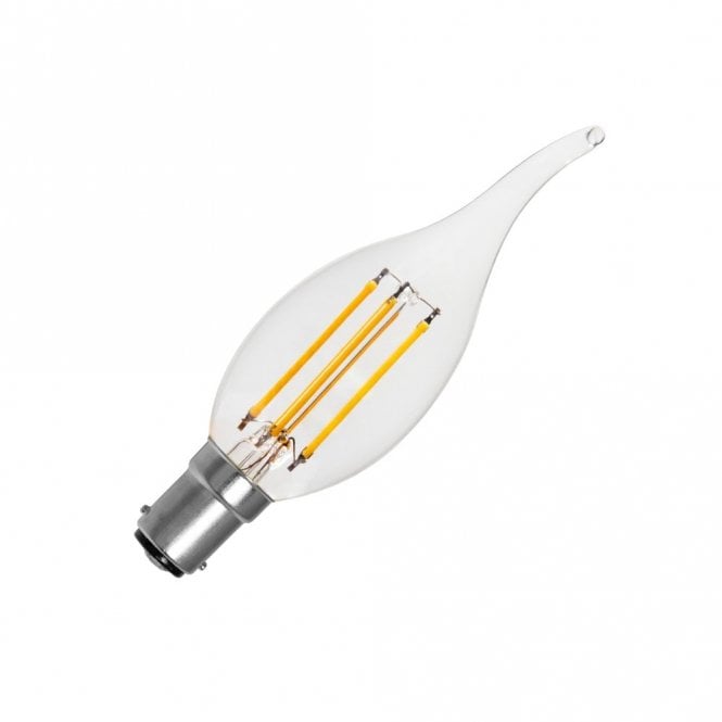 Envirolight Lighting Envirolight 4W Warm White Dimmable 470lm LED Decorative Filament Bent Tip SBC Candle Bulb