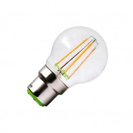 Envirolight 4w Warm White LED Dimmable Bayonet Cap Decorative Filament Golfball Bulb