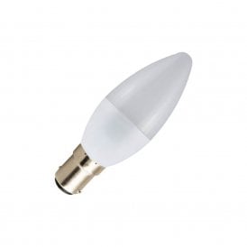 Envirolight 5W LED Cool White 470lm Frosted SBC Candle Bulb
