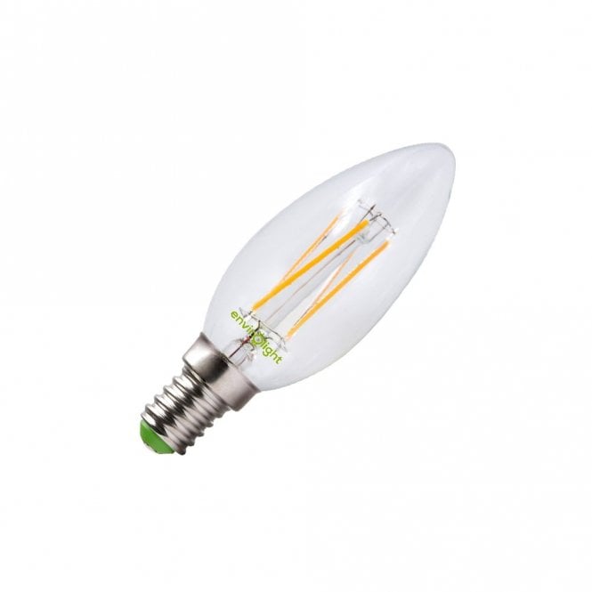 Envirolight Lighting Envirolight Envirolight 4W Warm White Dimmable LED Decorative Filament Candle Bulb - Small Screw Cap
