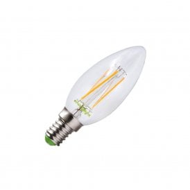 Envirolight Envirolight 4W Warm White Dimmable LED Decorative Filament Candle Bulb - Small Screw Cap