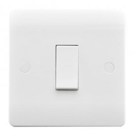 Envirolight Verve 1 Gang 2 Way Rocker Switch - White