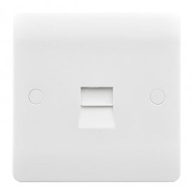 Envirolight Verve 1 Gang Telephone Slave Socket - White