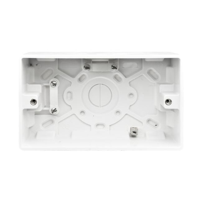 Envirolight Lighting Envirolight Verve 28mm Double Patress Box - White