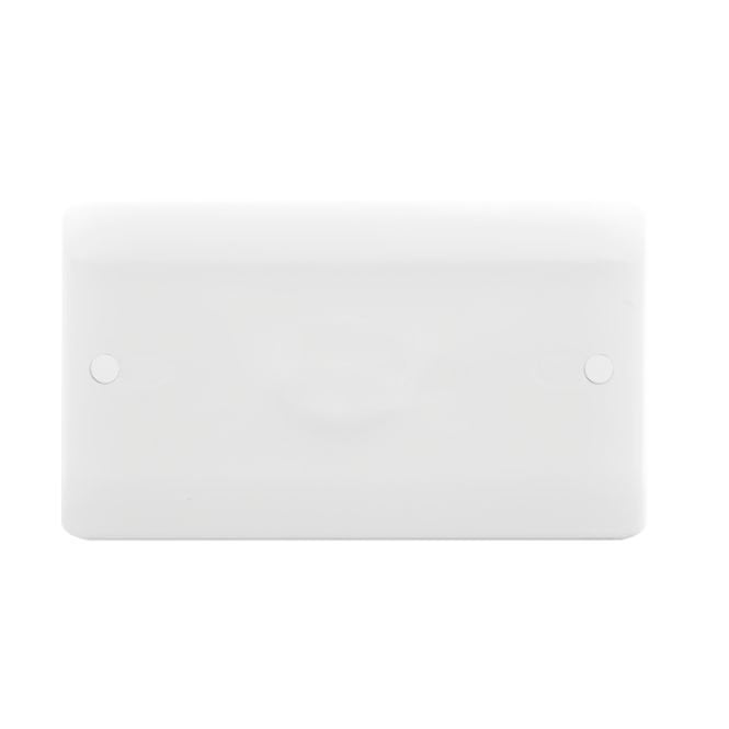 Envirolight Lighting Envirolight Verve Double Blank Plate - White
