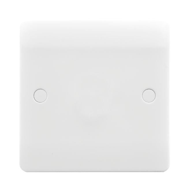 Envirolight Lighting Envirolight Verve Single Blank Plate - White