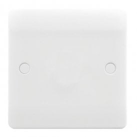 Envirolight Verve Single Blank Plate - White