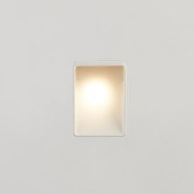 Foster Plaster-In Trimless 3000K LED Recessed Wall Light - White