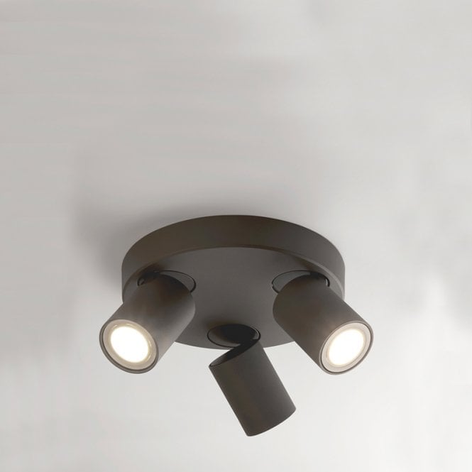 Envirolight Lighting Renzo 3 Light Spotlight Plate - Sand Black