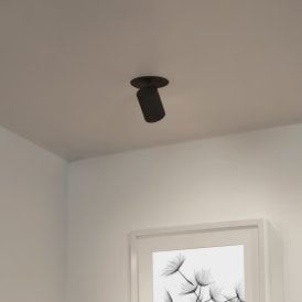Renzo Recessed Spotlight - Sand Black