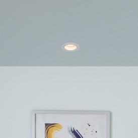 Round Fire Rated Fixed Downlight - White