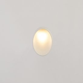 Zaha Plaster-In Trimless 3000K LED Recessed Wall Light - White