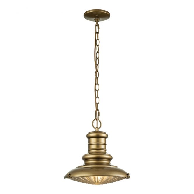 Feiss  Redding Station Single Light Pendant Porch Lantern In Bronze Finish