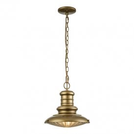 Feiss Redding Station Single Light Pendant Porch Lantern In Bronze Finish