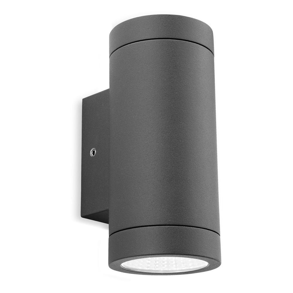 Graphite Light Fitting Firstlight 5938GP Shelby LED 2 Light Outdoor Wall Fitting In Graphite ...