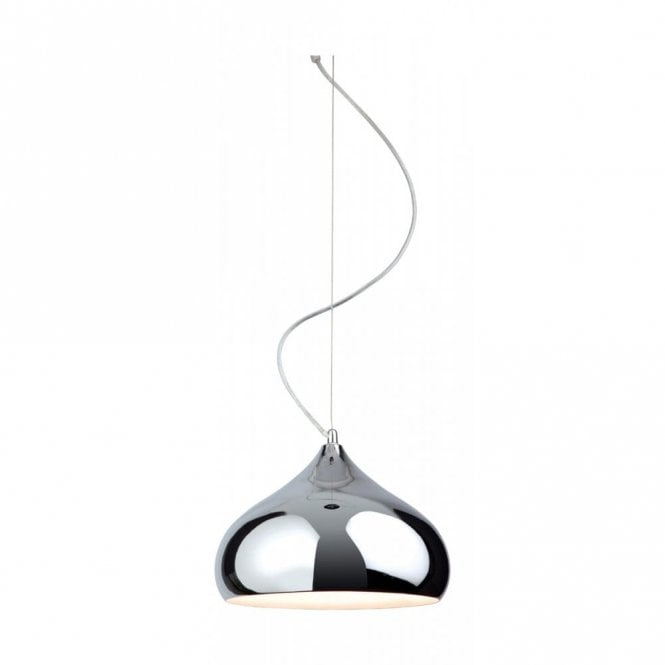Firstlight 8306CH Carla Single Light Ceiling Pendant in Polished Chrome Finish