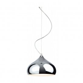 8306CH Carla Single Light Ceiling Pendant in Polished Chrome Finish