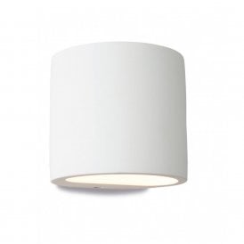 8321 Nina Plaster Single Light Wall Uplighter/Downlighter in White Plaster Finish