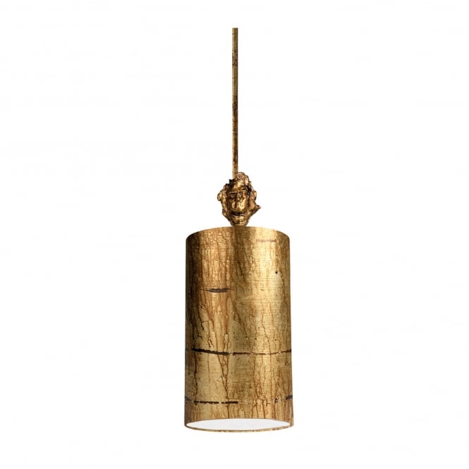 Flambeau Fragment Single Light Ceiling Pendant in Gold Finish