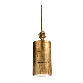 Fragment Single Light Ceiling Pendant in Gold Finish