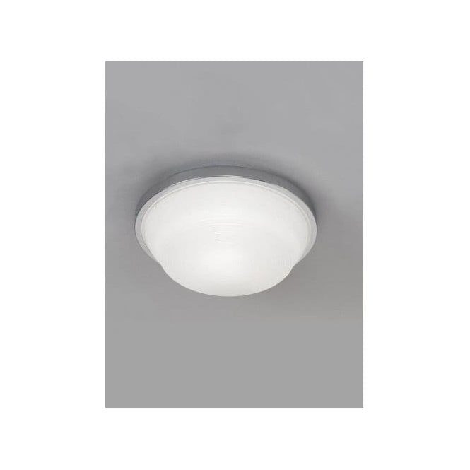 Flush Single Light Small Ceiling Fitting With Polished Chrome Finish