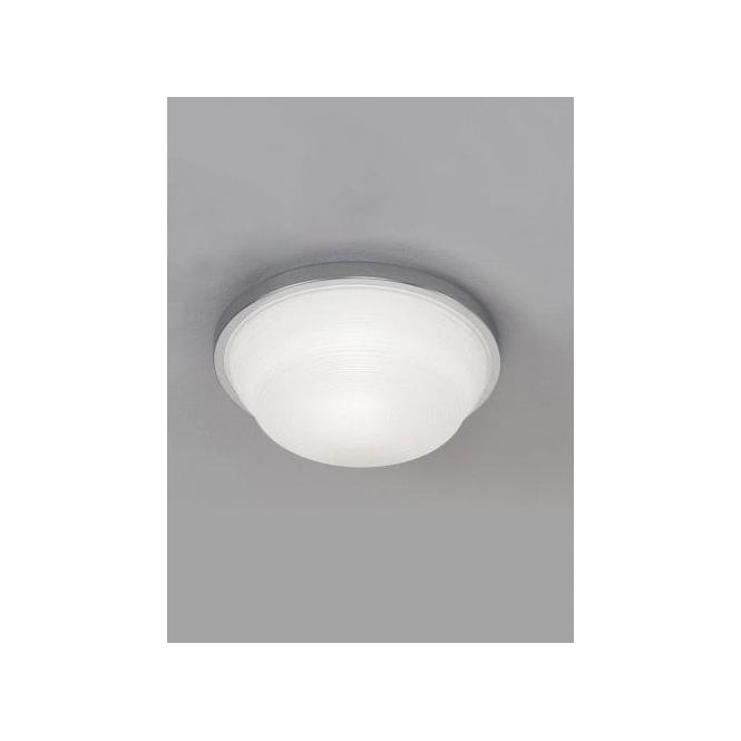 Flush Single Light Small Ceiling Fitting With Polished Chrome Finish