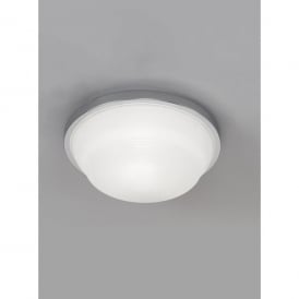 Flush Single Light Small Ceiling Fitting With Polished Chrome Finish