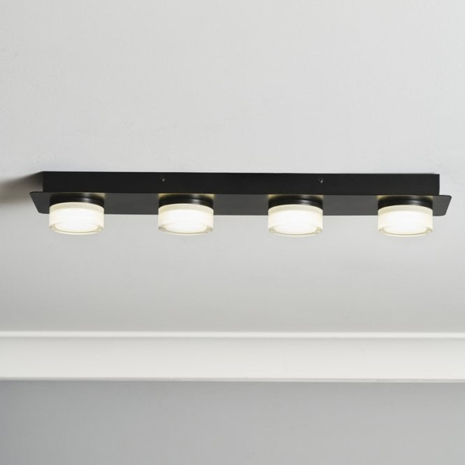 Forum Lighting Amalfi LED 4 Light Spotlight Bar - Matt Black