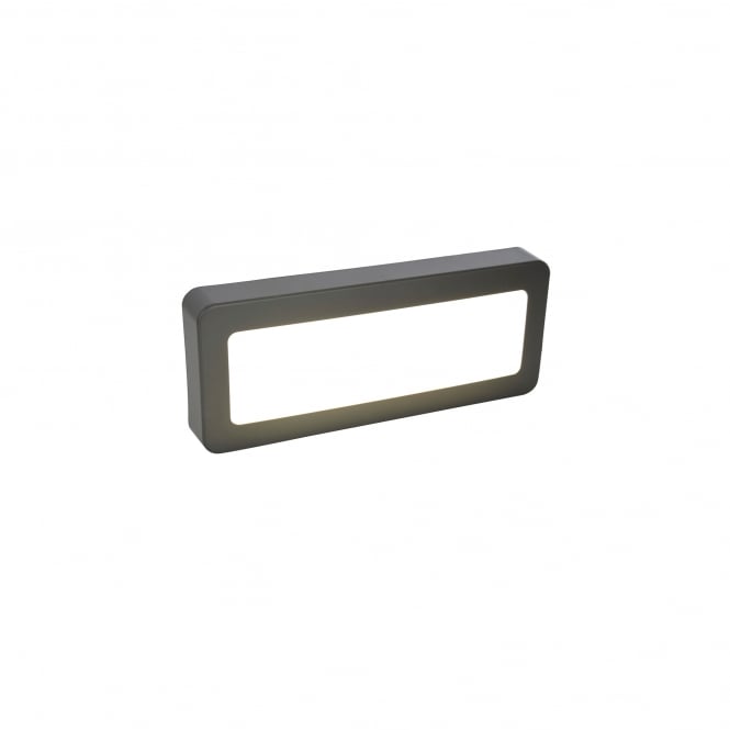 Forum Lighting Breez LED Surface Mounted Outdoor Brick Wall Light In Anthracite Finish With Opal Diffuser
