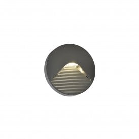 CZ-29193 Breez LED Round Surface Mounted Outdoor Brick Wall Light In Anthracite Finish