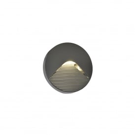 CZ-29193 Breez LED Round Surface Mounted Outdoor Brick Wall Light In Anthracite Finish
