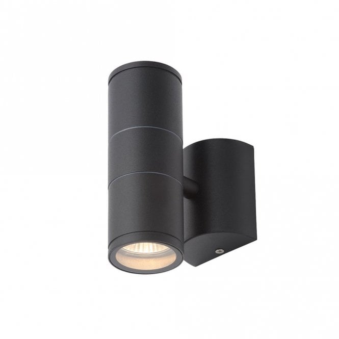 Forum Lighting CZ-29320-BLK Coastal Islay 2 Light Outdoor Up & Down Wall Fitting in Black Finish