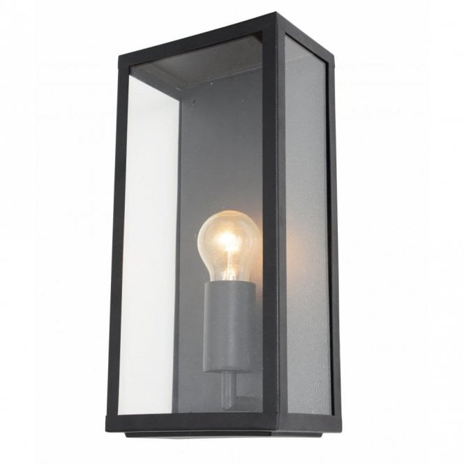 Forum Lighting Forum Minerva Single Light Outdoor Wall Fitting in a Black Finish