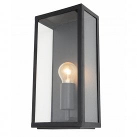 Forum Minerva Single Light Outdoor Wall Fitting in a Black Finish
