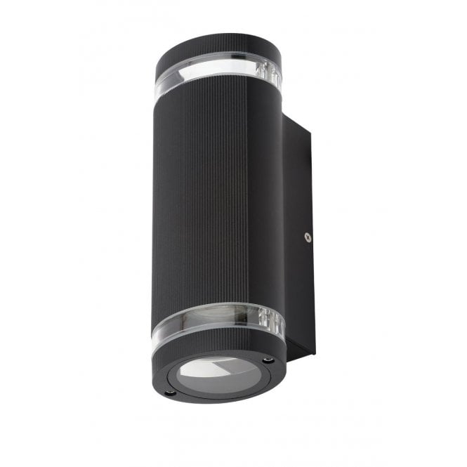 Forum Lighting Helix Outdoor 2 Light Up & Down Wall Fitting in Black Finish