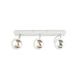 INL-28208-WHT Rosa 3 Light Ceiling Spot Light Fitting In White Finish